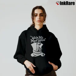 Women’s Alice In Wonderland Mad Hatter Disney Character Cozy Hoodie in black | Warm, Structured, Stylish