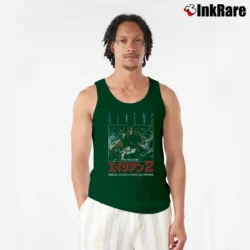 Men’s Aliens This Time It's War Japanese Poster Tank Top in forest green | Breathable, Active-Friendly Design