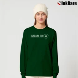 Women’s Alkaline Trio Logo Long-Sleeve Top in forest green | Sleek, Versatile, All-Season