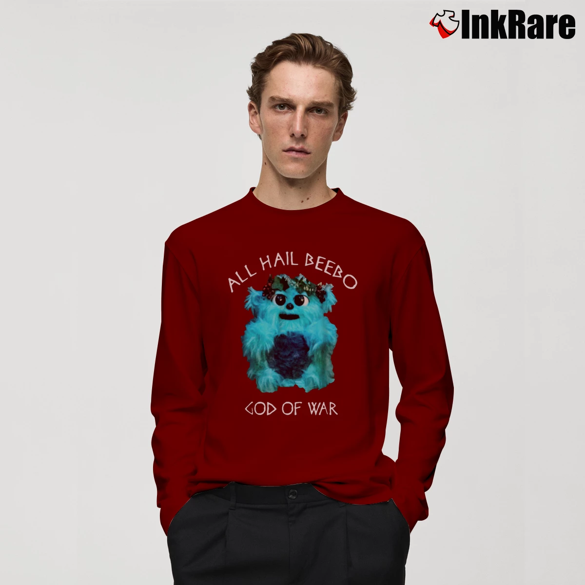 All Hail Beebo 95 Men’s Long-Sleeve Tee in maroon – Versatile Layering Men’s All Hail Beebo 95 Long-Sleeve Shirt in maroon | Sleek, Lightweight, Year-Round Wear
