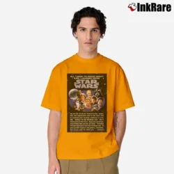 Men’s All I Need To Know About Life I Learned From Star Wars 1996 Classic T-Shirt in orange | Soft, Breathable Everyday Wear