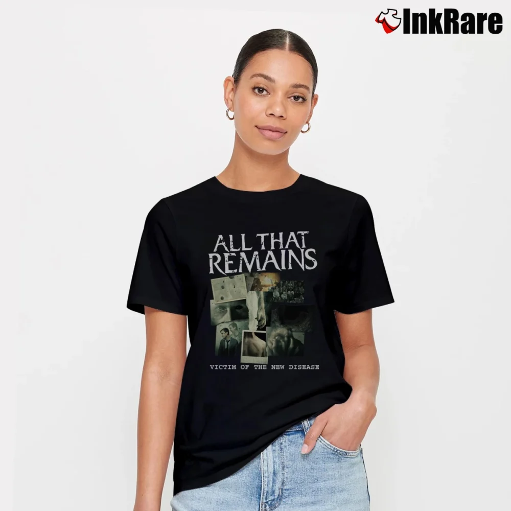 Women’s All That Remains Victim Of The New Disease Signature T-Shirt in black | Soft, Flattering Fit