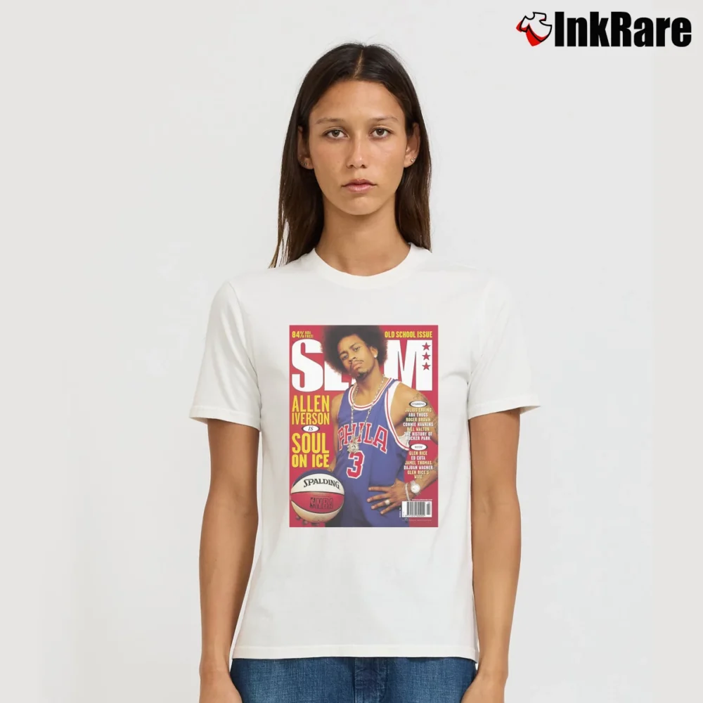 Women’s Allen Iverson Slam T-Shirt in white | Soft, Flattering Fit