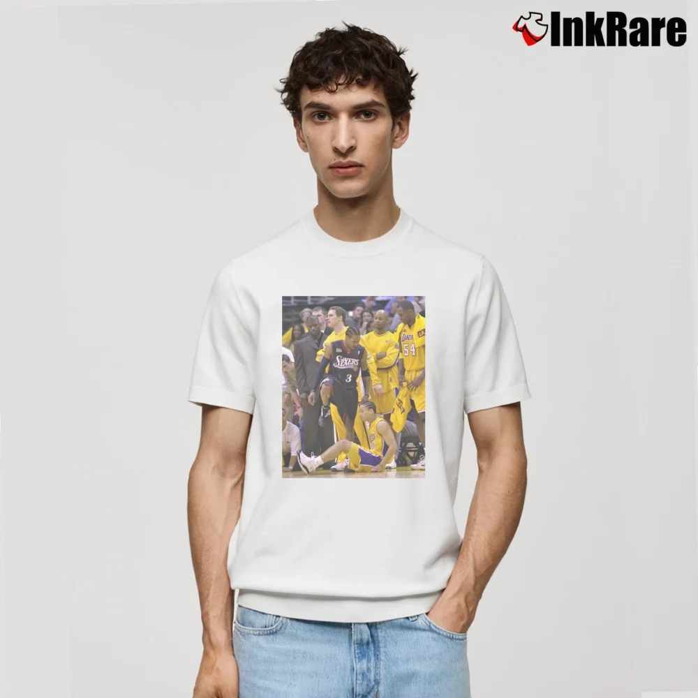 Men’s Allen Iverson Step Over 76ers Classic T-Shirt in white | Soft, Breathable Everyday Wear