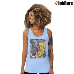 Women’s Allen Iverson Step Over 76ers Tank Top in light blue | Lightweight, Movement-Friendly