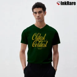 Men’s Alpha Phi Alpha Greek Fraternity V-Neck Tee in forest green | Sharp, Breathable, Everyday Staple