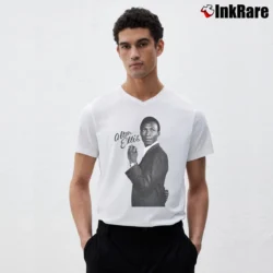 Men’s Alton Ellis Creation Reggae Music V-Neck Tee in white | Sharp, Breathable, Everyday Staple