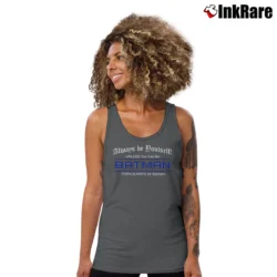 Women’s Always Be Yourself Unless You Can Be Batman Tank Top in charcoal | Lightweight, Movement-Friendly