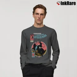 Men’s Amazing Spider Man Symbiotic 25th Anniversary Marvel Long-Sleeve Shirt in charcoal | Sleek, Lightweight, Year-Round Wear