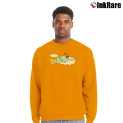 Men’s Ambiguously Gay Duo Comedy Crewneck Sweatshirt in orange | Cozy Fabric, Clean Style