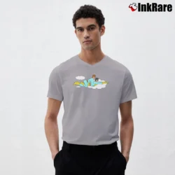 Men’s Ambiguously Gay Duo Comedy V-Neck Tee in sport grey | Sharp, Breathable, Everyday Staple