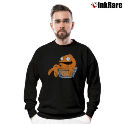 Men’s American Dad Klaus Crewneck Sweatshirt in black | Cozy Fabric, Clean Style