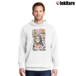 Men’s American Dreams Dusty Rhodes I Have Wined And Dined Quotes Pullover Hoodie in white | Cozy, Durable, Modern Fit