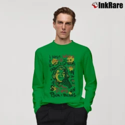 Men’s American Dreams Dusty Rhodes I Have Wined And Dined Quotes Long-Sleeve Shirt in irish green | Sleek, Lightweight, Year-Round Wear
