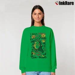 Women’s American Dreams Dusty Rhodes I Have Wined And Dined Quotes Relaxed Sweatshirt in irish green | Soft, Laid-Back Vibe