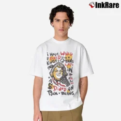 Men’s American Dreams Dusty Rhodes I Have Wined And Dined Quotes Classic T-Shirt in white | Soft, Breathable Everyday Wear