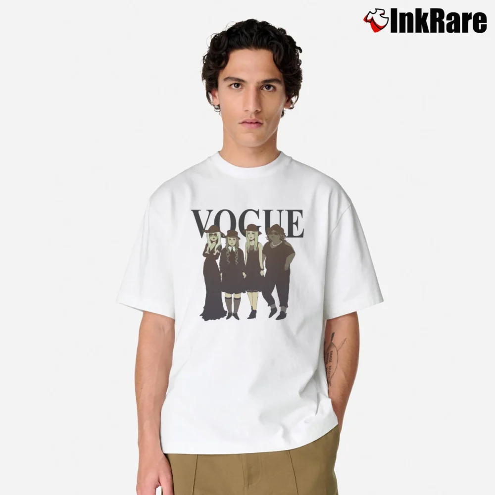 Men’s American Horror Story Vogue Parody Classic T-Shirt in white | Soft, Breathable Everyday Wear
