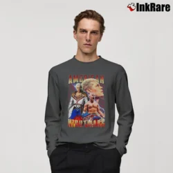 Men’s American Nightmare Cody Rhodes Bootleg Long-Sleeve Shirt in charcoal | Sleek, Lightweight, Year-Round Wear
