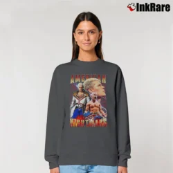 Women’s American Nightmare Cody Rhodes Bootleg Relaxed Sweatshirt in charcoal | Soft, Laid-Back Vibe