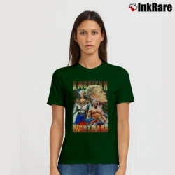 Women’s American Nightmare Cody Rhodes Bootleg Signature T-Shirt in forest green | Soft, Flattering Fit