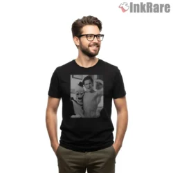 American Psycho Terrifier Horror Photo Shirt on black short sleeve shirt for men graphic tee