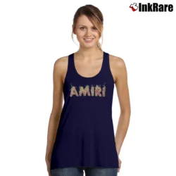 Women’s Amiri Flame Logo Black Graphic Tank Top in navy | Lightweight, Movement-Friendly