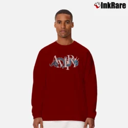 Men’s Amirii Dragon Graphic Long-Sleeve Shirt in maroon | Sleek, Lightweight, Year-Round Wear