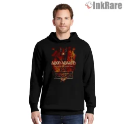 Amon Amarth Beyond The Rising Fire Shirt on black hoodie for men graphic tee