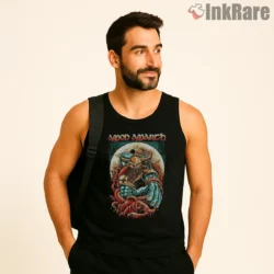Amon Amarth Ocean Warrior Mythic Saga Shirt on black tank top for men graphic tee
