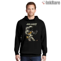 Amon Amarth Viking Astronaut Fan Art Shirt on black hoodie for men graphic tee