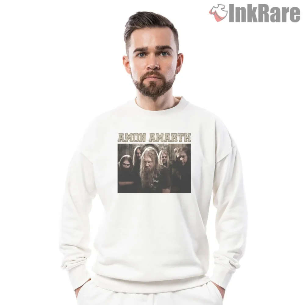 Amon Amarth Vintage Death Metal Band Photo Shirt on graphic shirt for men graphic tee