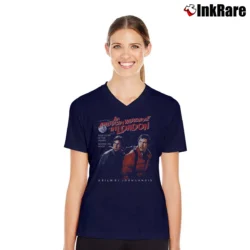 Women’s An American Werewolf in London V-Neck Tee in navy | Chic Neckline, Soft Texture