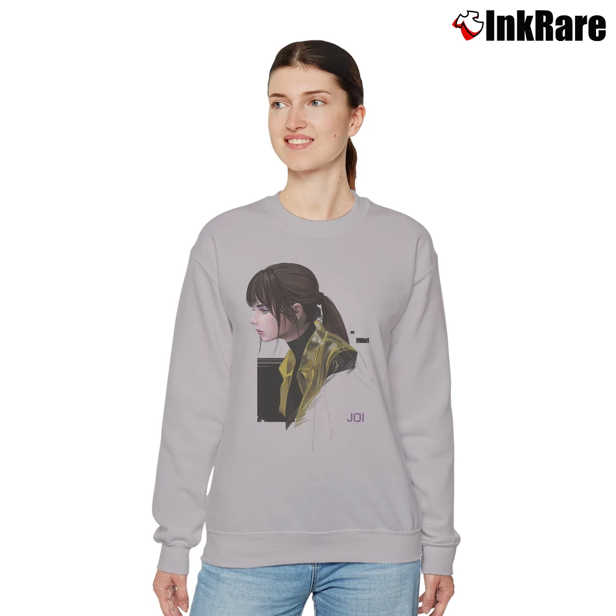 Ana De Armas Blade Runner Women’s Relaxed Sweatshirt in sport grey – Cozy Casual Women’s Ana De Armas Blade Runner Relaxed Sweatshirt in sport grey | Soft, Laid-Back Vibe