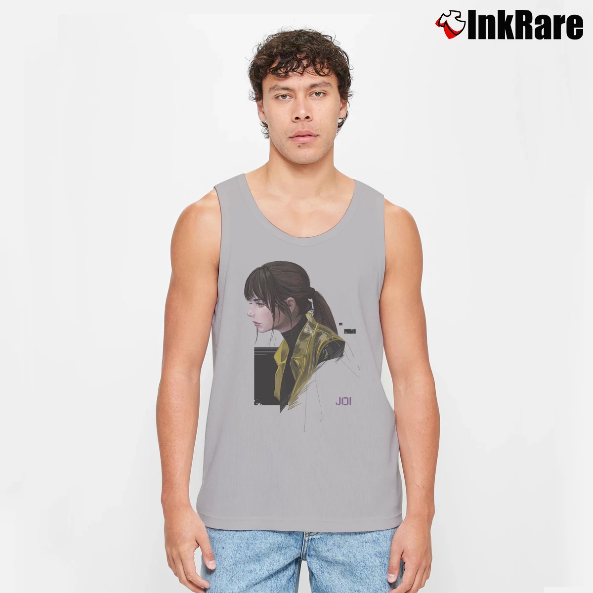 Ana De Armas Blade Runner Men’s Performance Tank in sport grey – Lightweight Comfort Men’s Ana De Armas Blade Runner Tank Top in sport grey | Breathable, Active-Friendly Design