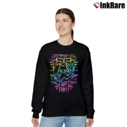 Women’s Ancient Mew Mirage Pokemon Movie Nostalgia Relaxed Sweatshirt in black | Soft, Laid-Back Vibe