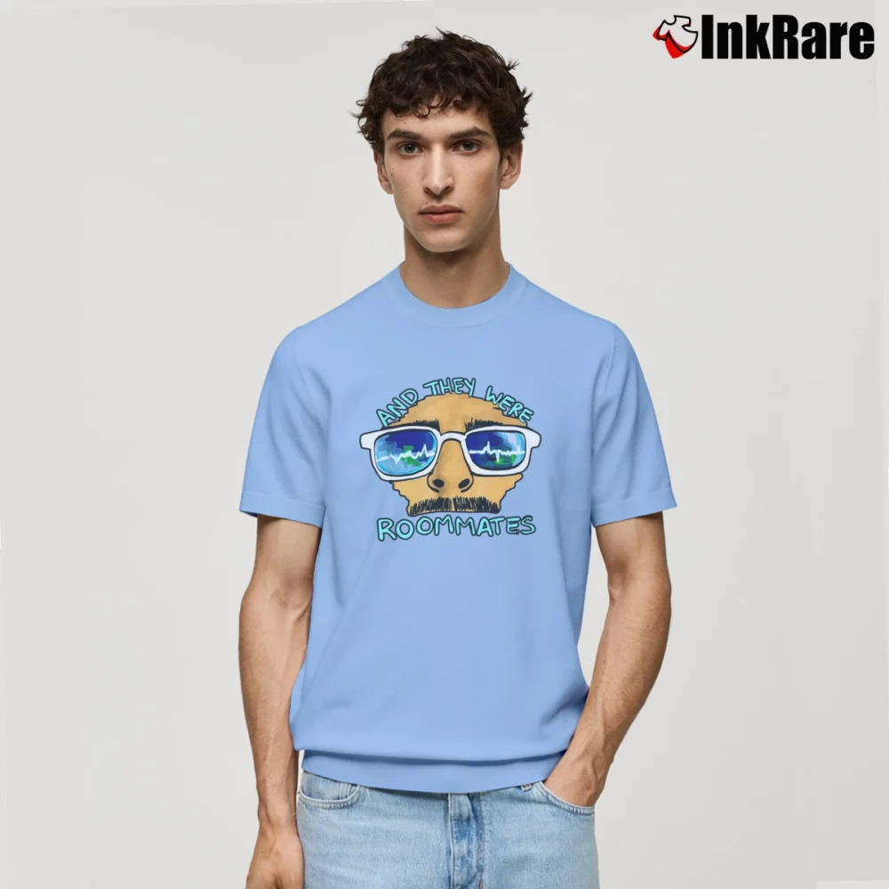 Men’s And They Were Roommates Vine Meme Classic T-Shirt in light blue | Soft, Breathable Everyday Wear
