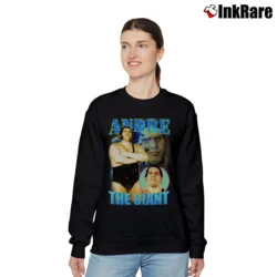 Women’s Andre The Giant Bootleg Relaxed Sweatshirt in black | Soft, Laid-Back Vibe