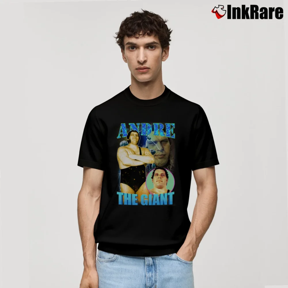 Men’s Andre The Giant Bootleg Classic T-Shirt in black | Soft, Breathable Everyday Wear