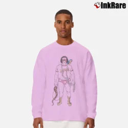 Men’s Andre The Giant Wrestler Long-Sleeve Shirt in light pink | Sleek, Lightweight, Year-Round Wear