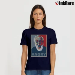Women’s Angry Grandpa Meme Graphic Signature T-Shirt in navy | Soft, Flattering Fit