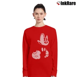 Women’s Angry Mickey Mouse Long-Sleeve Top in red | Sleek, Versatile, All-Season