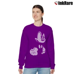 Women’s Angry Mickey Mouse Relaxed Sweatshirt in purple | Soft, Laid-Back Vibe