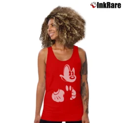 Women’s Angry Mickey Mouse Tank Top in red | Lightweight, Movement-Friendly