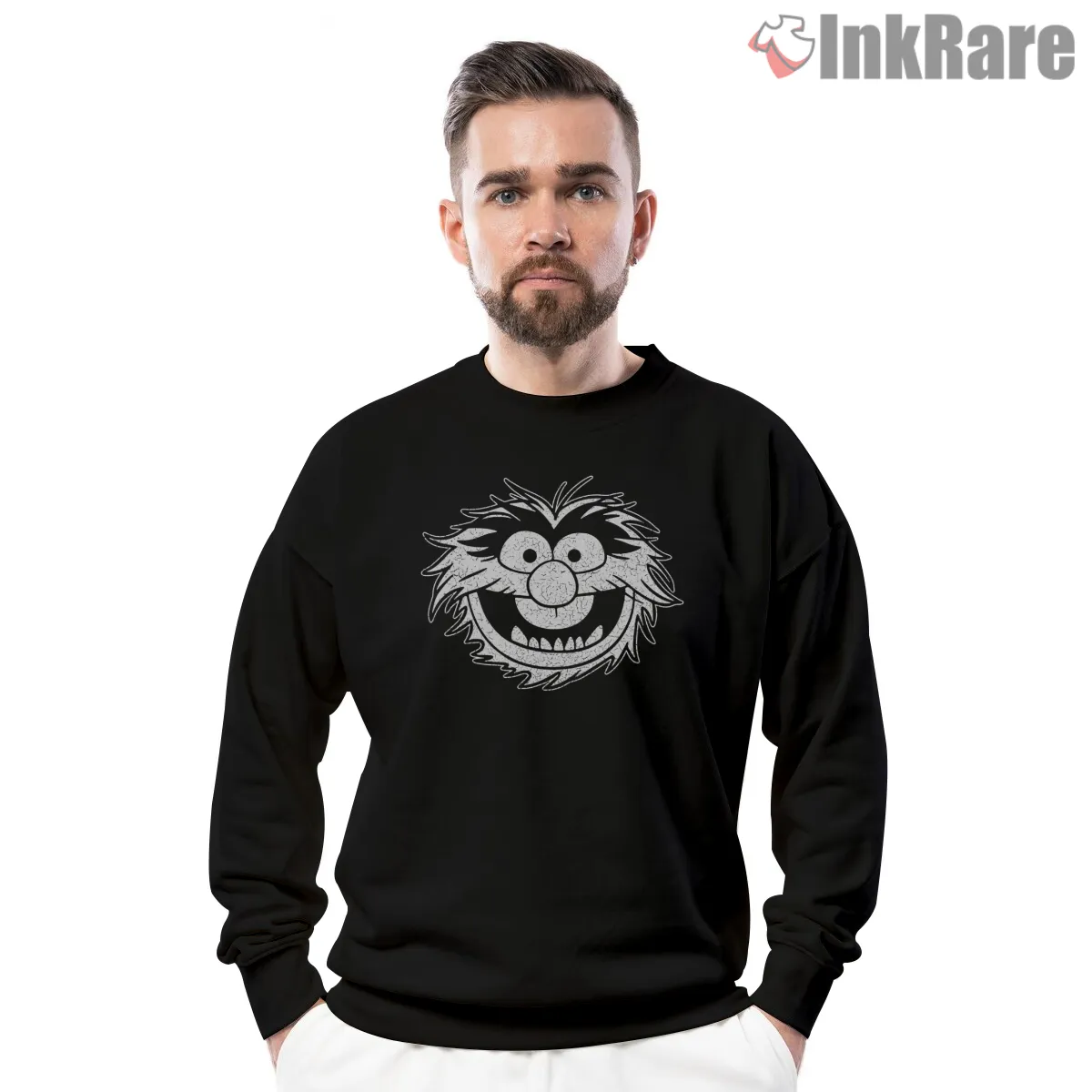 Animal Face Distressed Grunge Texture Cartoon Shirt Animal Face Distressed Grunge Texture Cartoon Shirt on graphic shirt for men graphic tee