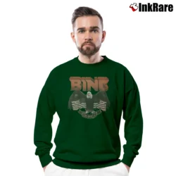 Men’s Anine Bing Designer Graphic Crewneck Sweatshirt in forest green | Cozy Fabric, Clean Style