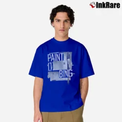 Men’s Anine Bing Paint It Bing Georgie Classic T-Shirt in royal blue | Soft, Breathable Everyday Wear