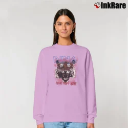Women’s Anine Bing Tiger Graphic Relaxed Sweatshirt in light pink | Soft, Laid-Back Vibe