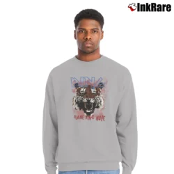 Men’s Anine Bing Tiger Graphic Crewneck Sweatshirt in sport grey | Cozy Fabric, Clean Style
