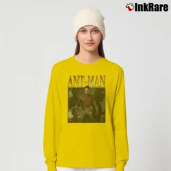 Women’s Ant - man Paul Rudd Avengers Marvel Movie Long-Sleeve Top in yellow | Sleek, Versatile, All-Season