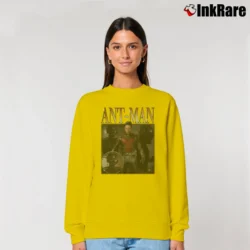 Women’s Ant - man Paul Rudd Avengers Marvel Movie Relaxed Sweatshirt in yellow | Soft, Laid-Back Vibe
